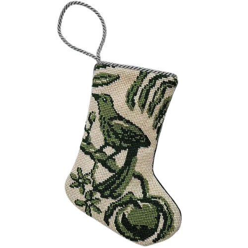 Dillards Sarah Tucker & Molly Boyd Molly's Melody Bauble Stocking Green Knit