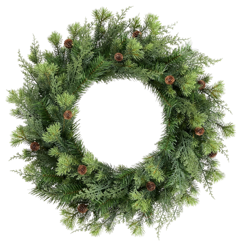 Holiday Time Unlit Sonoma Cypress Evergreen Wreath