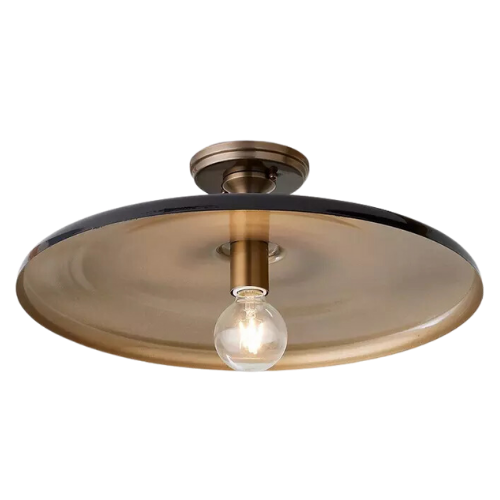 CLJ x Shades of Light Victor Mixed Metal Semi Flush Mount