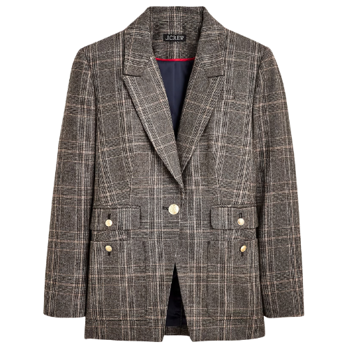 Vivienne Plaid Blazer Italia Wool J. Crew