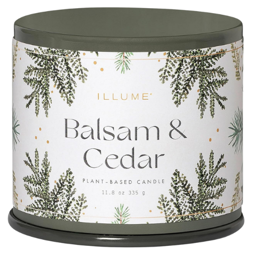 ILLUME Vanity Tin Candle, Balsam & Cedar