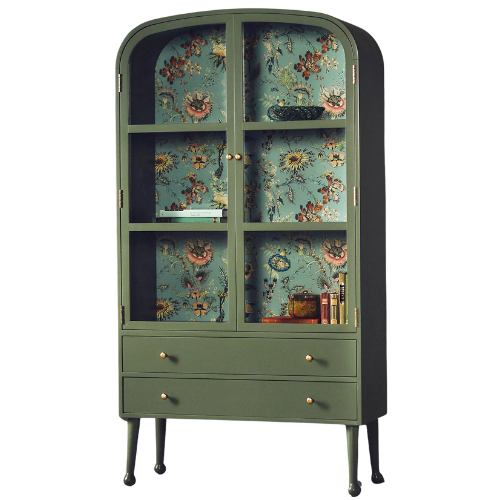 Anthropologie (US) House of Hackney Curio Cabinet Green Wallpaper