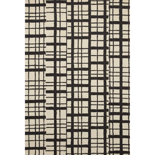 CLJ x Loloi Polly Black Ivory Rug