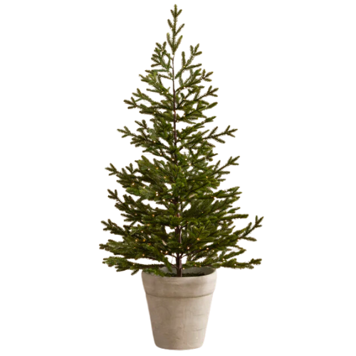 McGee & Co. (US) Faux Spruce Pre-Lit Potted Tree