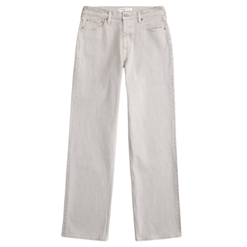 Abercrombie chai low rise baggy jean