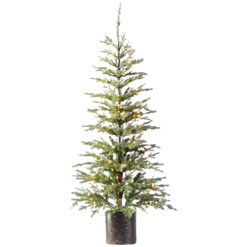 Target 5' Pre-lit Potted Indexed Balsam Fir Christmas Tree