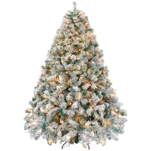 Yaheetech 7.5ft Pre-lit Artificial Christmas Tree