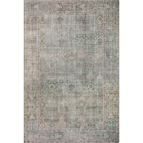 CLJ Loloi Jules Emerald & Antique Ivory Rug