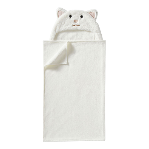 Pottery Barn Kids Faux-Fur Kitty Kid Hooded Towel