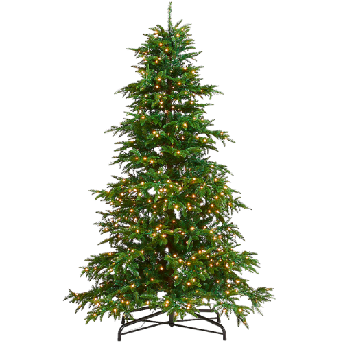 Crate & Barrel Faux Balsam Fir Pre-Lit LED Christmas Tree