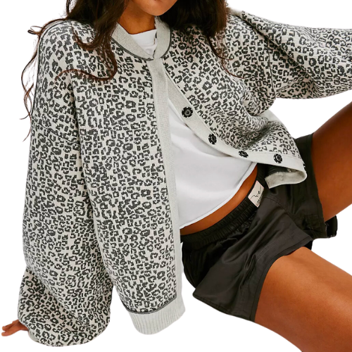 Free People We The Free Cheetah Cardi