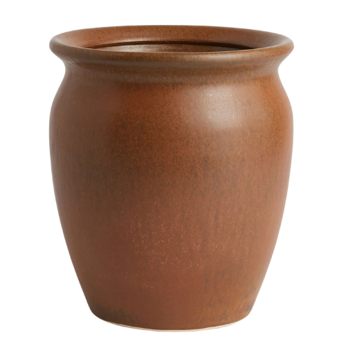 Rejuvenation Meredith Earthenware Planter Brown Orange Terracotta