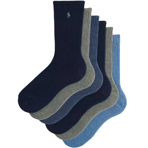 Urban Outfitters Polo Ralph Lauren Casual Crew Sock 6-Pack