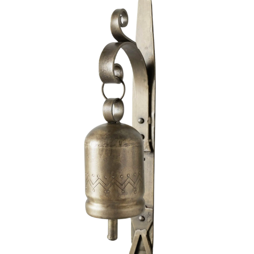 Arhaus Wall Mount Antique Brass Dinner Bell