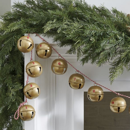 Interactive Bell Advent Garland | Grandin Road