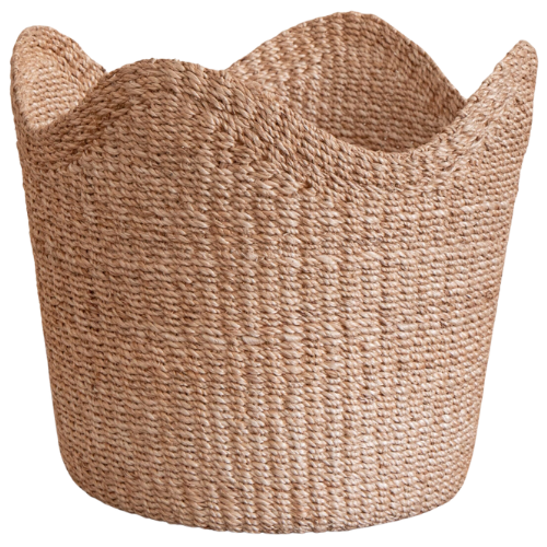 The Vintage Rug Shop Cypress Woven Basket Scallop wave