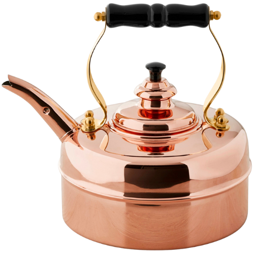 William Sonoma Copper & Brass Kettle Simplex Kensington No 1 by Newey & Bloomer Copper Traditional Tea Kettle