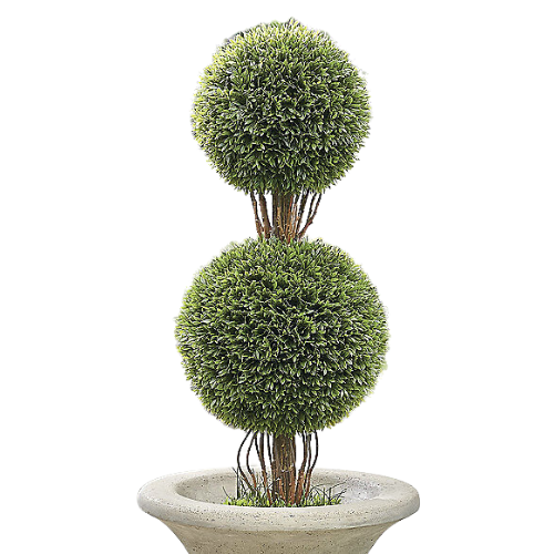 double ball faux topiary boxwood