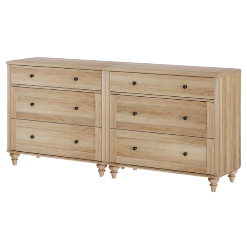 6 Drawer Dresser Oak