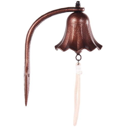 Amazon Bronze Copper Upstreet Dinner Bell for Outside or Inside Made of Red Copper Hanging Bell, Cast Iron Outdoor Bell to Wall Mounted Surfaces for Church, Home, and School Bell (Brown,4)