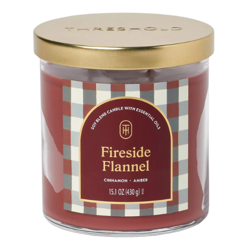 Target Fireside Flannel Jar Candle