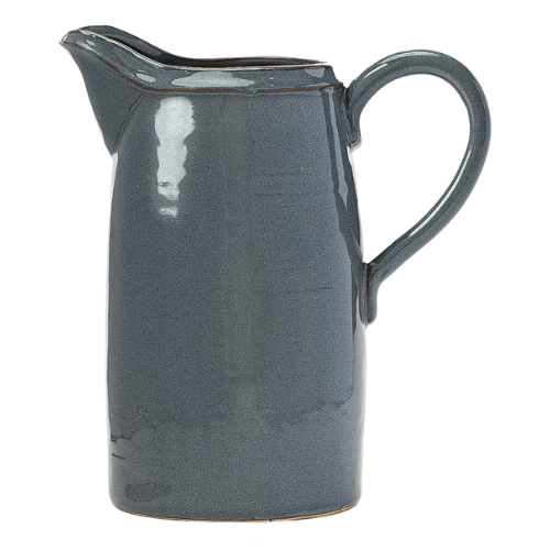 McGee & Co Levine Ceramic Pitcher Blue Gray Glaze