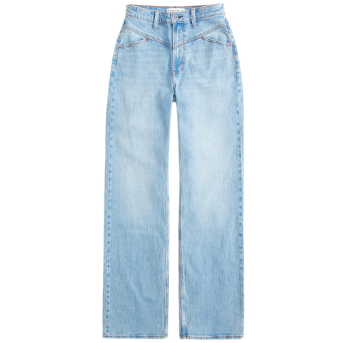 Abercrombie Medium with Front Yoke Women's High Rise 90s Relaxed Jean