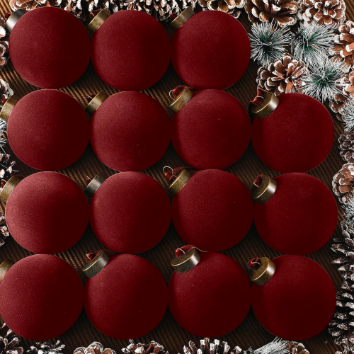 Amazon Velvet Red Ornaments