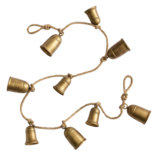 Pottery Barn (US) Golden Bell Garland Brass