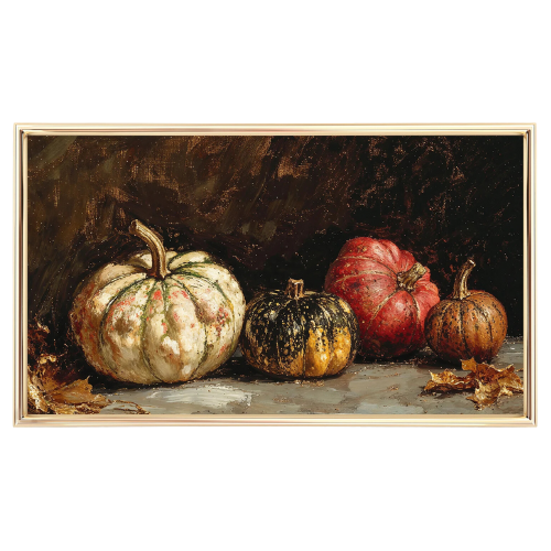 Pumpkins Still Life Frame TV Art