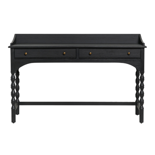 Lulu & Georgia Black Topia Console Table Spindle Legs