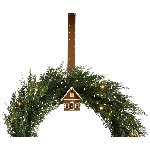 Pottery Barn (US) Lit Gingerbread House Wreath Hanger