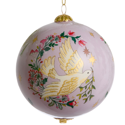 World Market Li Bien Dove of Peace Classic 2024 Glass Ball Ornament