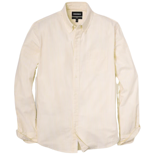 Visit Website Add to folder Bonobos (US) Everyday Oxford Shirt Yellow Stripe