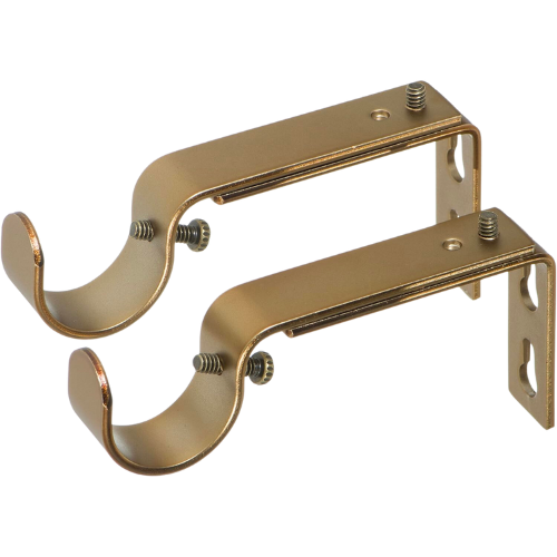 Amazon brass gold adjustable curtain brackets