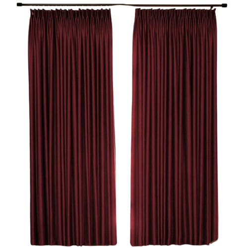 Pinch Pleat Sunblock Blackout Curtain, Thermal Insulated Room Darkening Window Treatment for Bedroom, Patio, Hotel, Burgundy, 72 Inch Wide by 96 Inch Long, 1 Panel