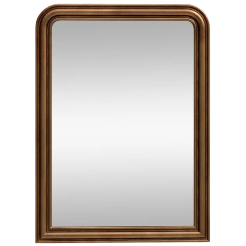 Birch Lane bull nose gold Sarla Wood Flat Wall Mirror