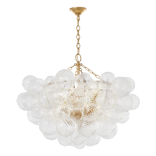 Bubble chandelier glass brass