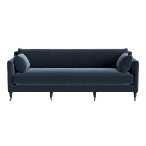 Lulu & Georgia Blue Velvet Fabienne Sofa