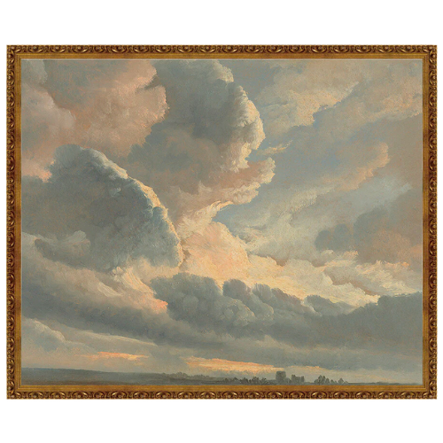 Lulu & Georgia Study Of Clouds With A Sunset Near Rome Wall Art