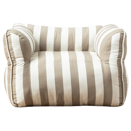 McGee & Co. Tan Striped Kids Chair