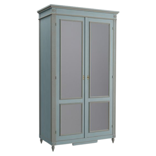 Ballard Casa Florentina Louis XVI Armoire with Mirrored Doors Blue