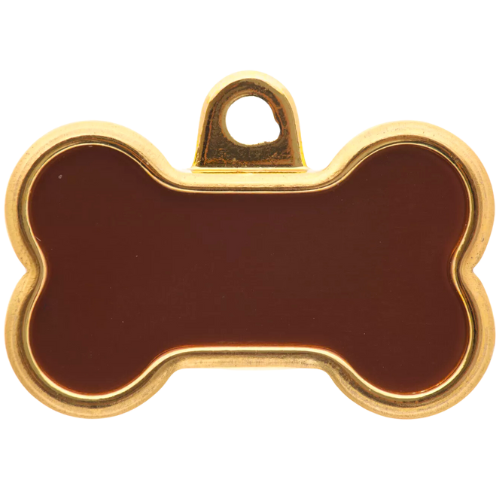 TagWorks® Elegance Collection Gold Bone dog tag pet id