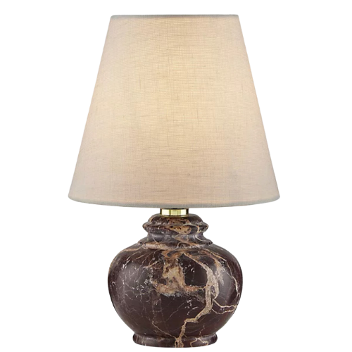 red marble table lamp mini