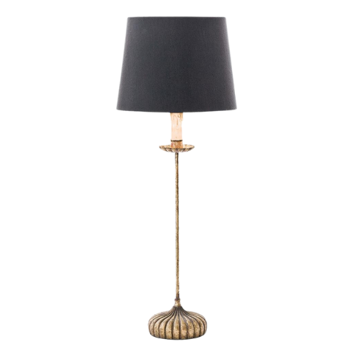 brass buffet lamp black shade