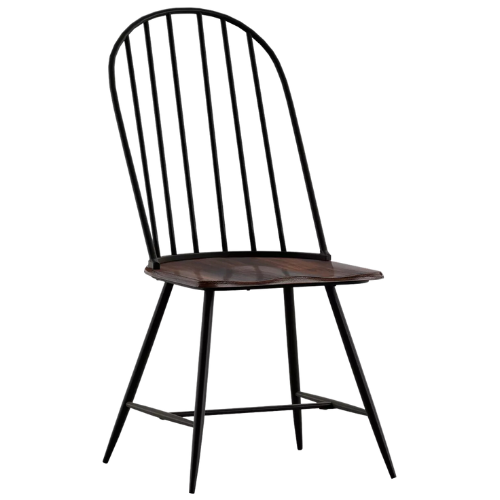 Target Set of 4 Raelyn Two-Tone Spindle Windsor Dining Chair Black