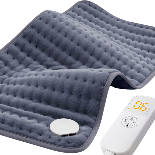 Amazon Heating Pad for Back Neck Shoulder Pain Cramps Relief, Gifts for Men Dad Women Mom, Fathers Day Mothers Day Christmas Birthday Gifts, 6 Heat Settings Auto-Off, Moist Dry Heat Options, 12"x24"