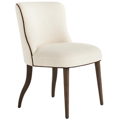 Anthropologie (US) Meryl Linen Walnut Dining Chair