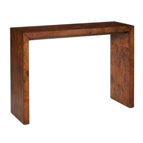 Target Dark Brown Burled wood Ogden Burled Wood Console Table - Threshold™ designed with Studio McGee