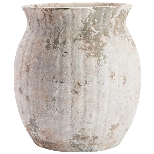 Pottery Barn large weathered handcrafted terracotta vases